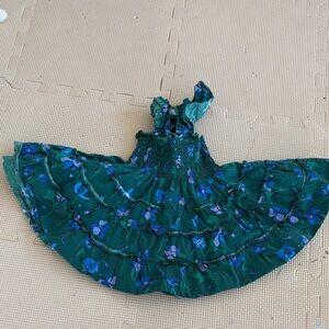 Hill House Green and Blue Floral Dress